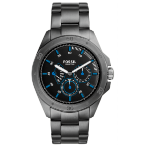 Watch strap Fossil CH3035 Stainless steel Anthracite grey 22mm